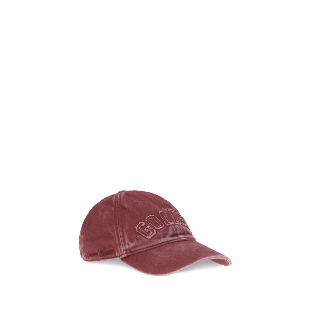 Golden Goose Bordeaux Cotton Cap Baseball Hat Golden Goose