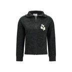 Black viscose sweatshirt by Isabel Marant Étoile with a relaxed fit, featuring a crew neckline and subtle branding details.