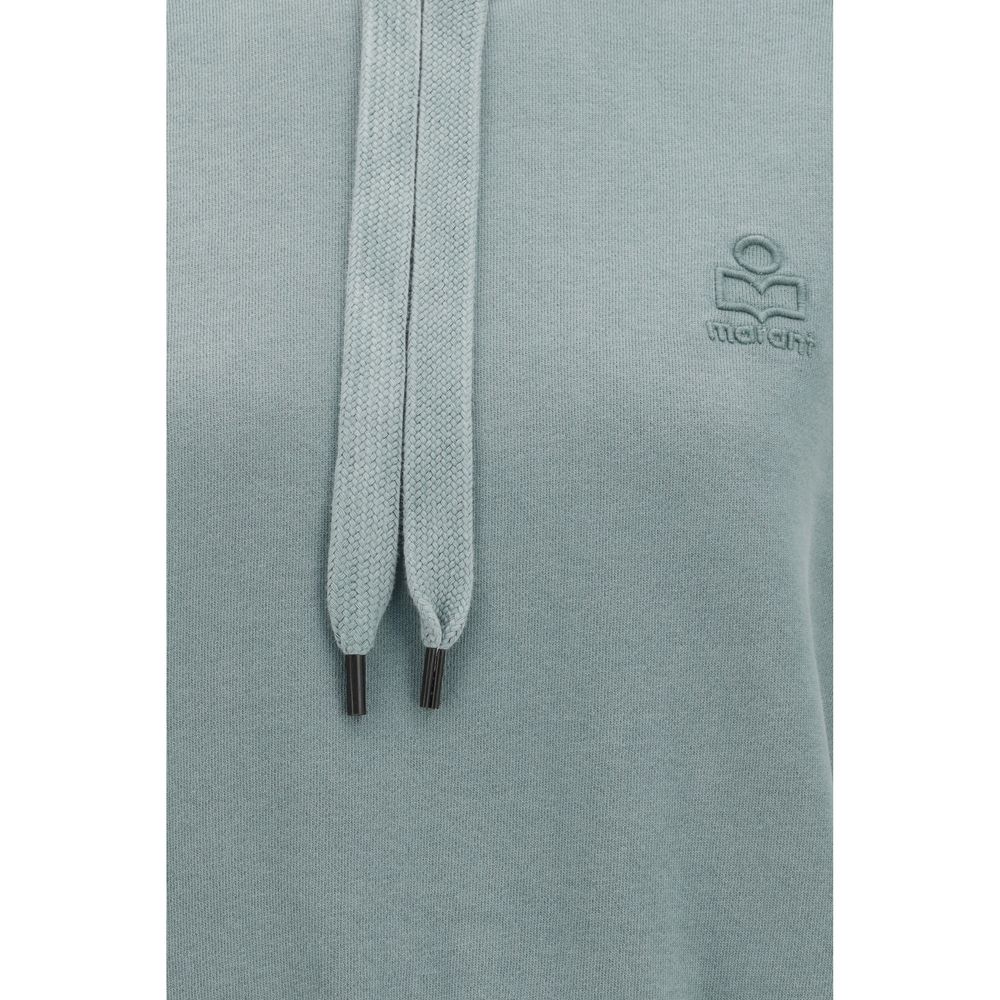 Gray cotton sweatshirt by Isabel Marant Étoile featuring a relaxed fit and subtle branding, displayed on a clothing hanger.
