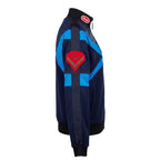 Blue cotton women's sweatshirt by Mr&Mrs Italy featuring a relaxed fit and subtle branding, perfect for casual wear.