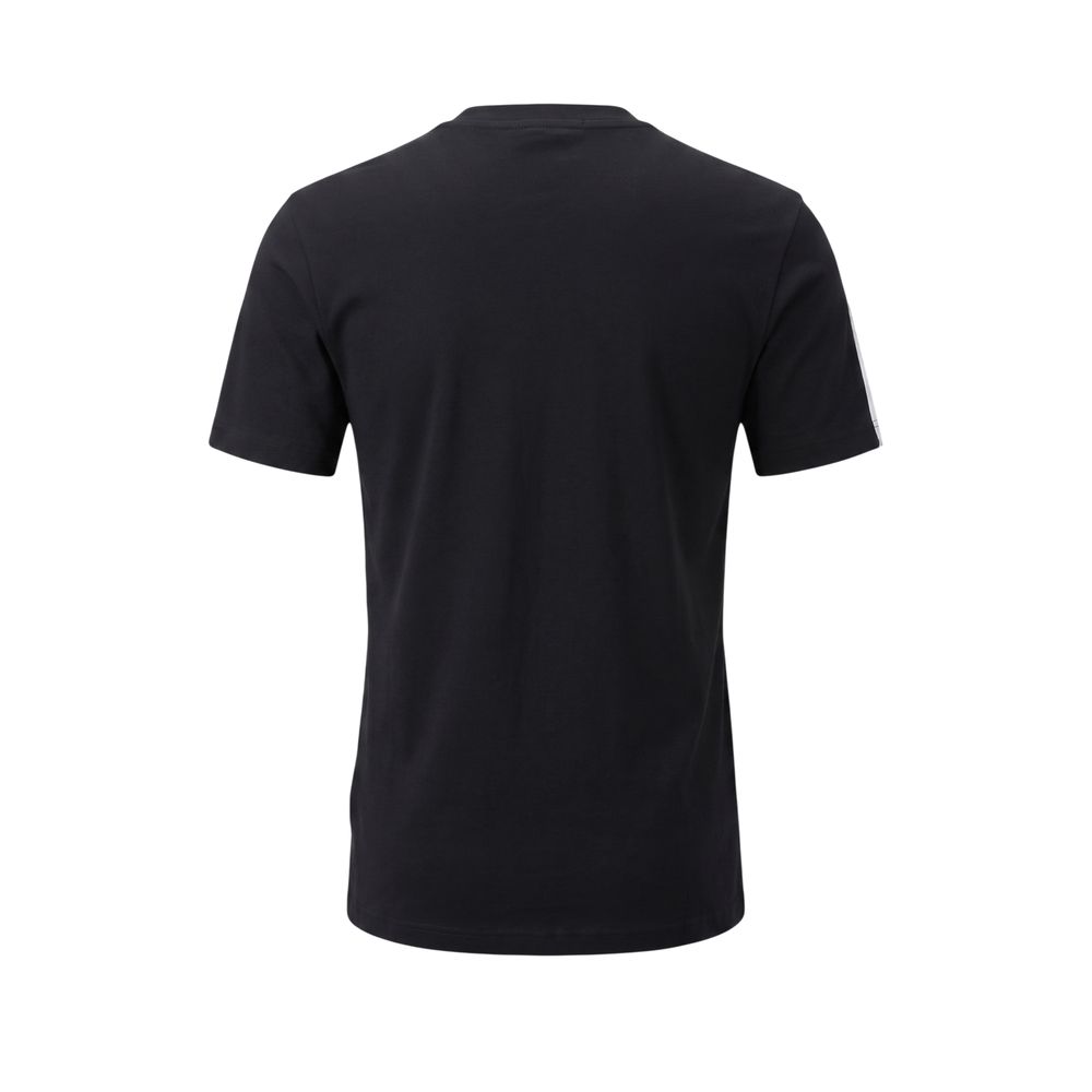 Black cotton women's T-shirt by Mr&Mrs Italy featuring a simple, stylish design and comfortable fit.