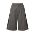 Grey cotton women’s shorts by Mr&Mrs Italy, featuring a comfortable fit and casual style.