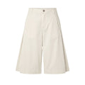 White cotton women's shorts by Mr&Mrs Italy, featuring a relaxed fit and casual style, perfect for warm weather.