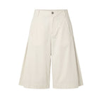 White cotton women's shorts by Mr&Mrs Italy, featuring a relaxed fit and casual style, perfect for warm weather.