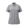 Grey cotton women’s shirt from Mr&Mrs Italy, stylish and comfortable shirt with a relaxed fit and classic design.