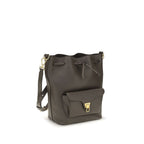 Coccinelle brown calf leather Bos Taurus backpack bag with sleek design and sturdy straps.