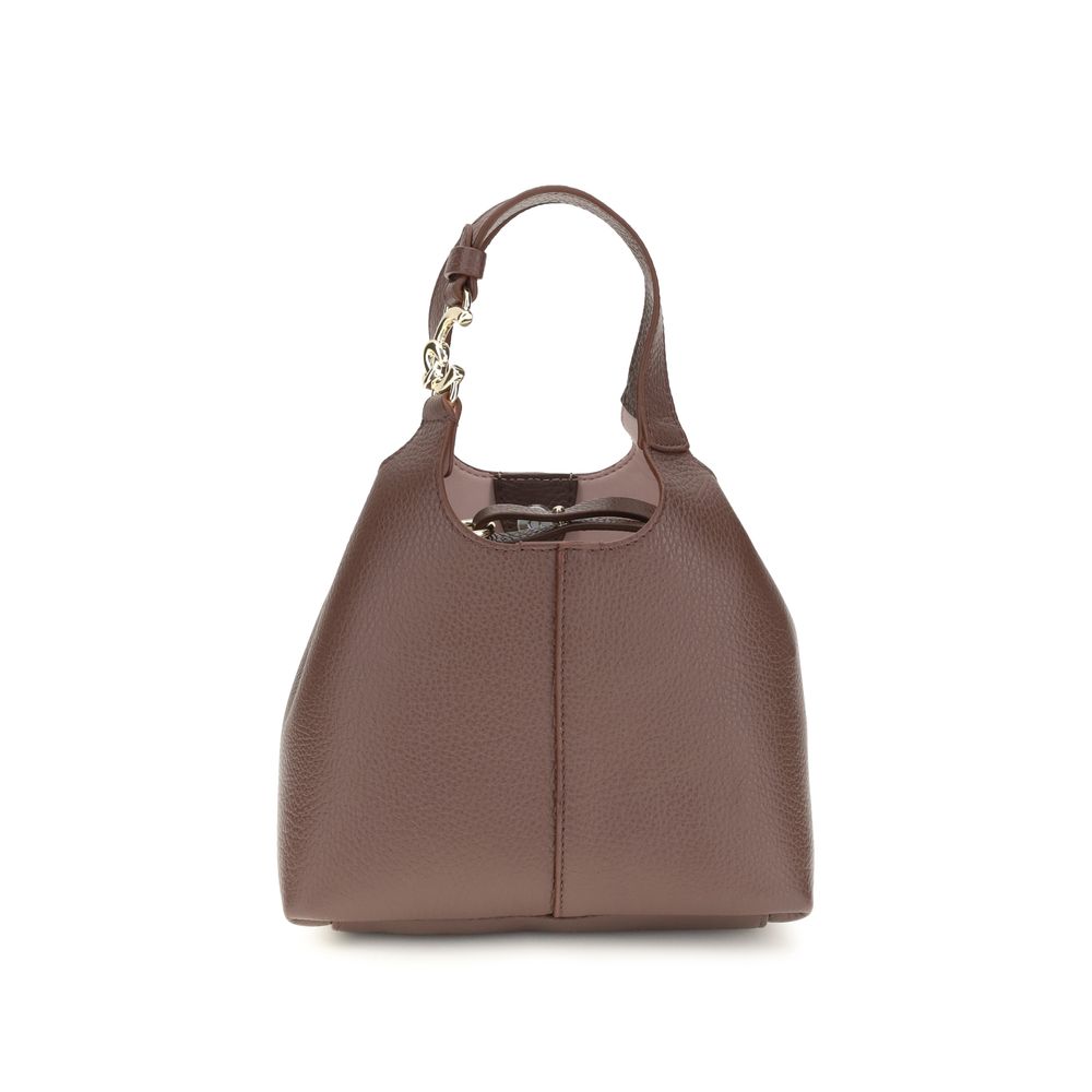 Coccinelle Beige Calf Leather Bos Taurus Shoulder Bag Coccinelle