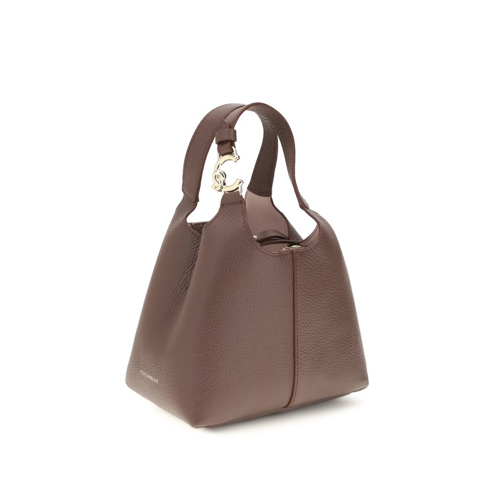 Coccinelle Beige Calf Leather Bos Taurus Shoulder Bag Coccinelle