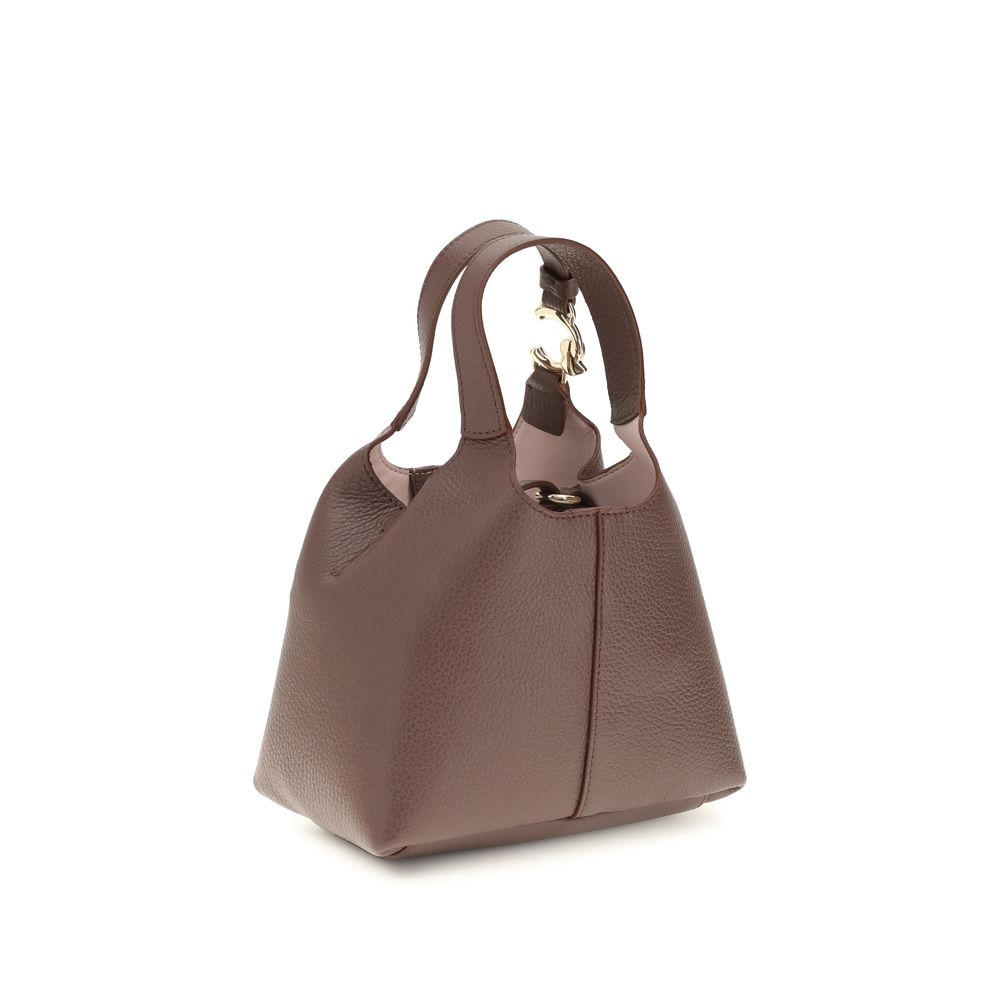 Coccinelle Beige Calf Leather Bos Taurus Shoulder Bag Coccinelle