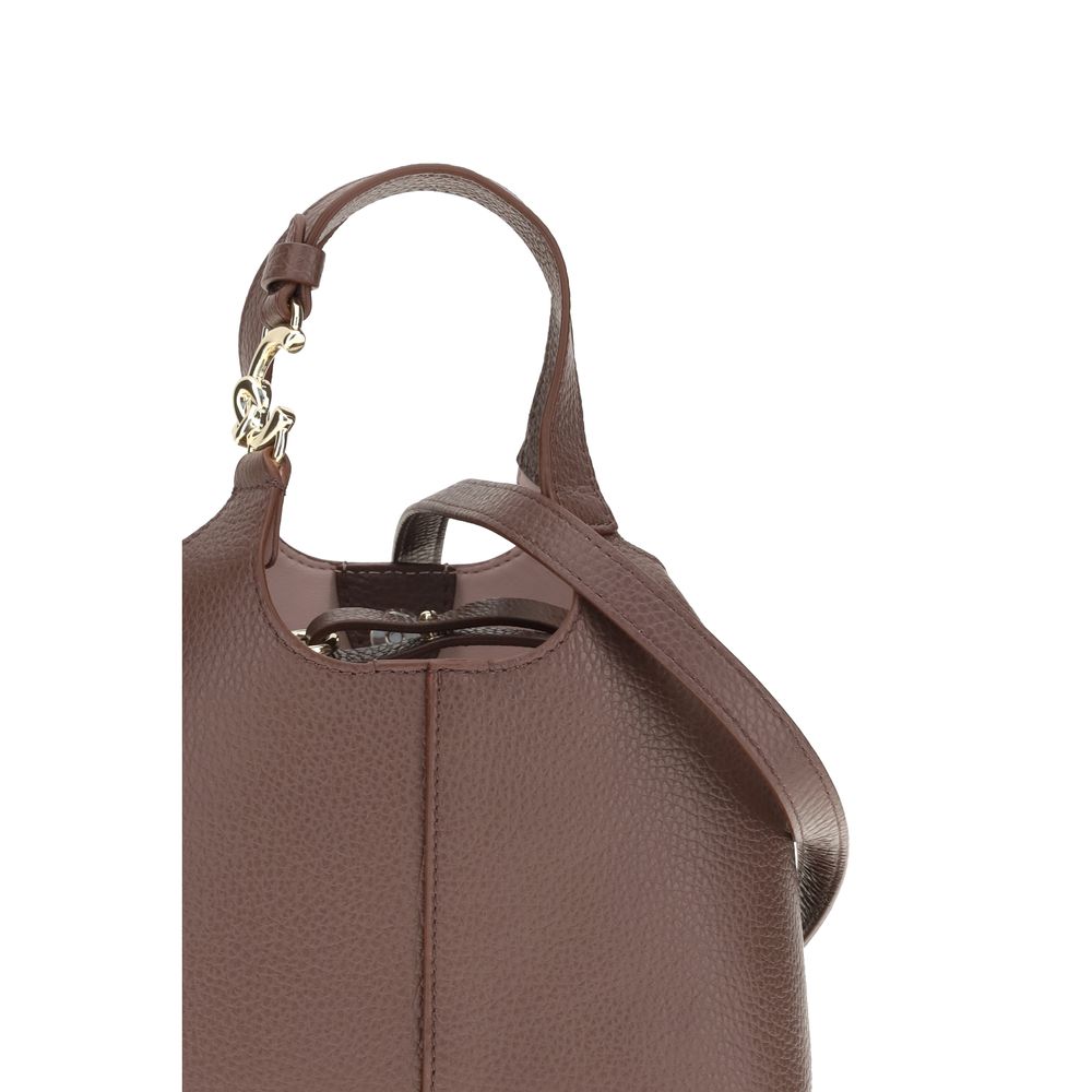Coccinelle Beige Calf Leather Bos Taurus Shoulder Bag Coccinelle
