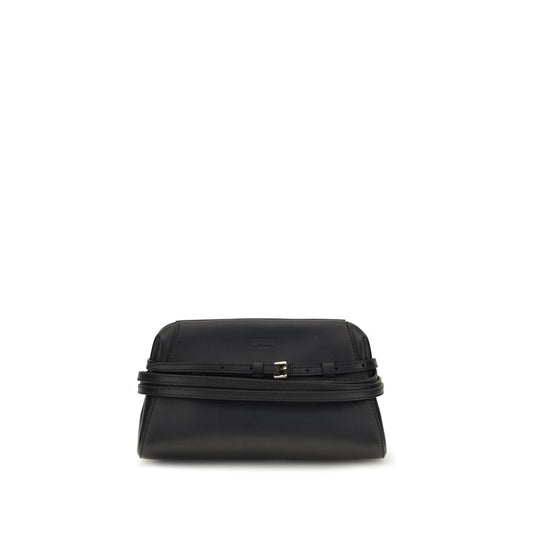 Moschino Black Goatskin Shoulder Bag Moschino