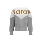 Gray cotton sweatshirt from Isabel Marant Étoile with a relaxed fit and subtle branding, shown on a neutral background.