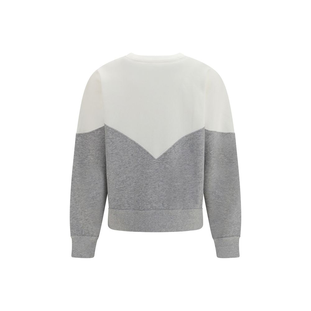 Gray cotton sweatshirt from Isabel Marant Étoile with a relaxed fit and subtle branding, displayed on a plain background.