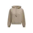 Beige cotton sweatshirt from Isabel Marant Étoile with a relaxed fit and casual style, shown on a model.