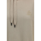 Beige cotton sweatshirt by Isabel Marant Étoile with relaxed fit and subtle branding, displayed on a plain background.
