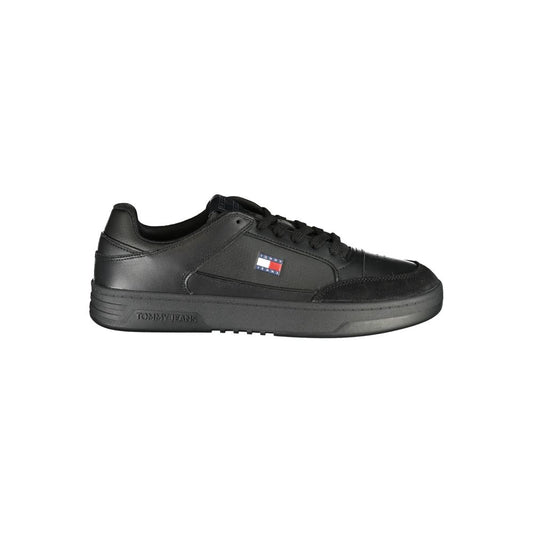 Tommy Hilfiger Black Polyurethane Men's Sneaker Tommy Hilfiger