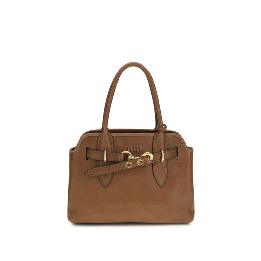 Miu Miu Brown Lamb Ovis Aries Aries Handbag Miu Miu