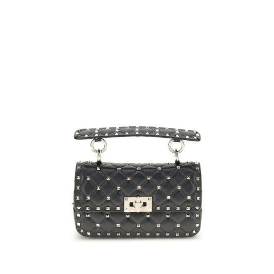 Valentino Garavani Black Calf Leather Bos Taurus Handbag Valentino Garavani