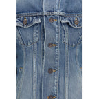 Balenciaga Blue Wool Oves Aries Denim Jacket