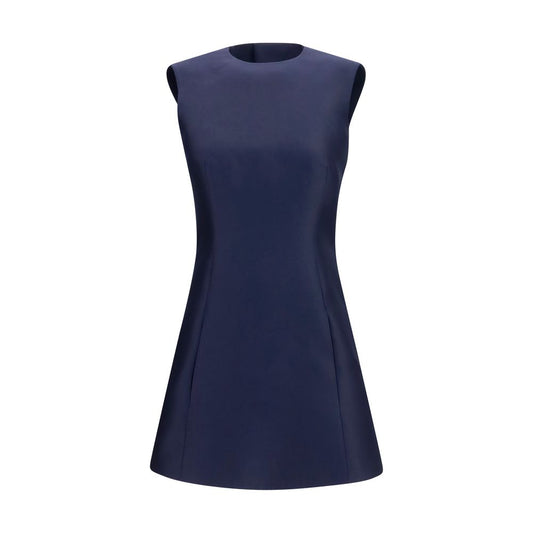Balenciaga Blue Wool Oves Aries Casual Dress Balenciaga