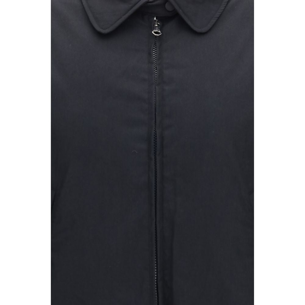 Our Legacy Black Cotton Full-Length Jacket - Eljoys Fashion 