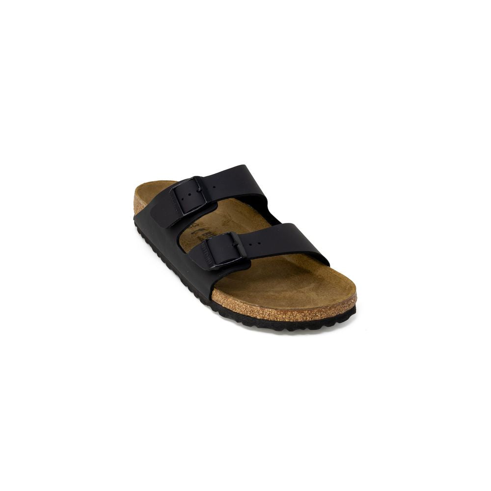Birkenstock Black Synthetic Flat Sandals Birkenstock