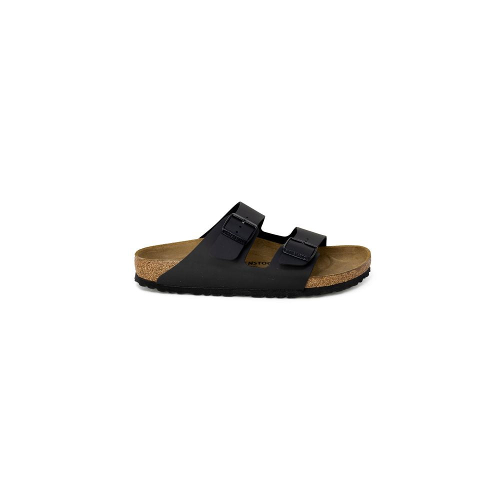 Birkenstock Black Synthetic Flat Sandals Birkenstock