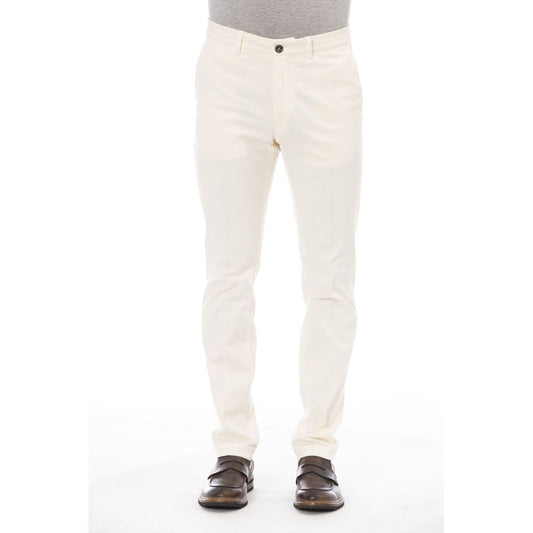 Peserico Beige Cotton Men Pant Peserico