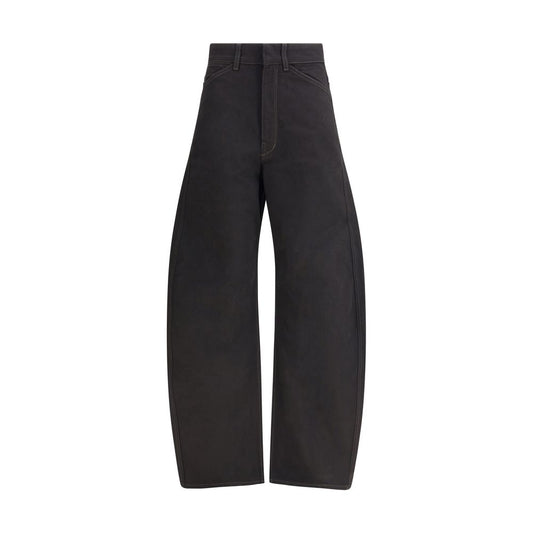 Lemaire Black Cotton Casual Pants Lemaire