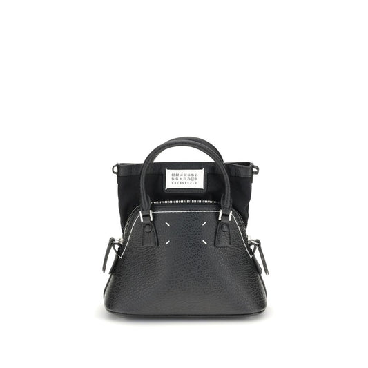 Maison Margiela Black Calf Leather Bos Taurus Shoulder Bag Maison Margiela