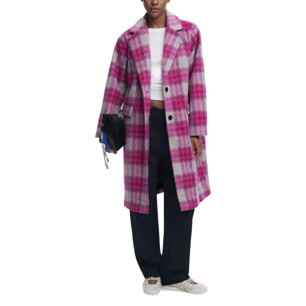Desigual Multicolor Polyester Coat Desigual