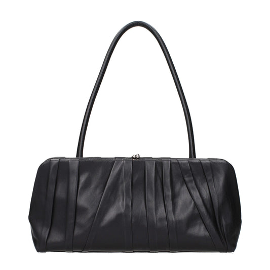 Jil Sander Black Leather Shoulder Bag Jil Sander