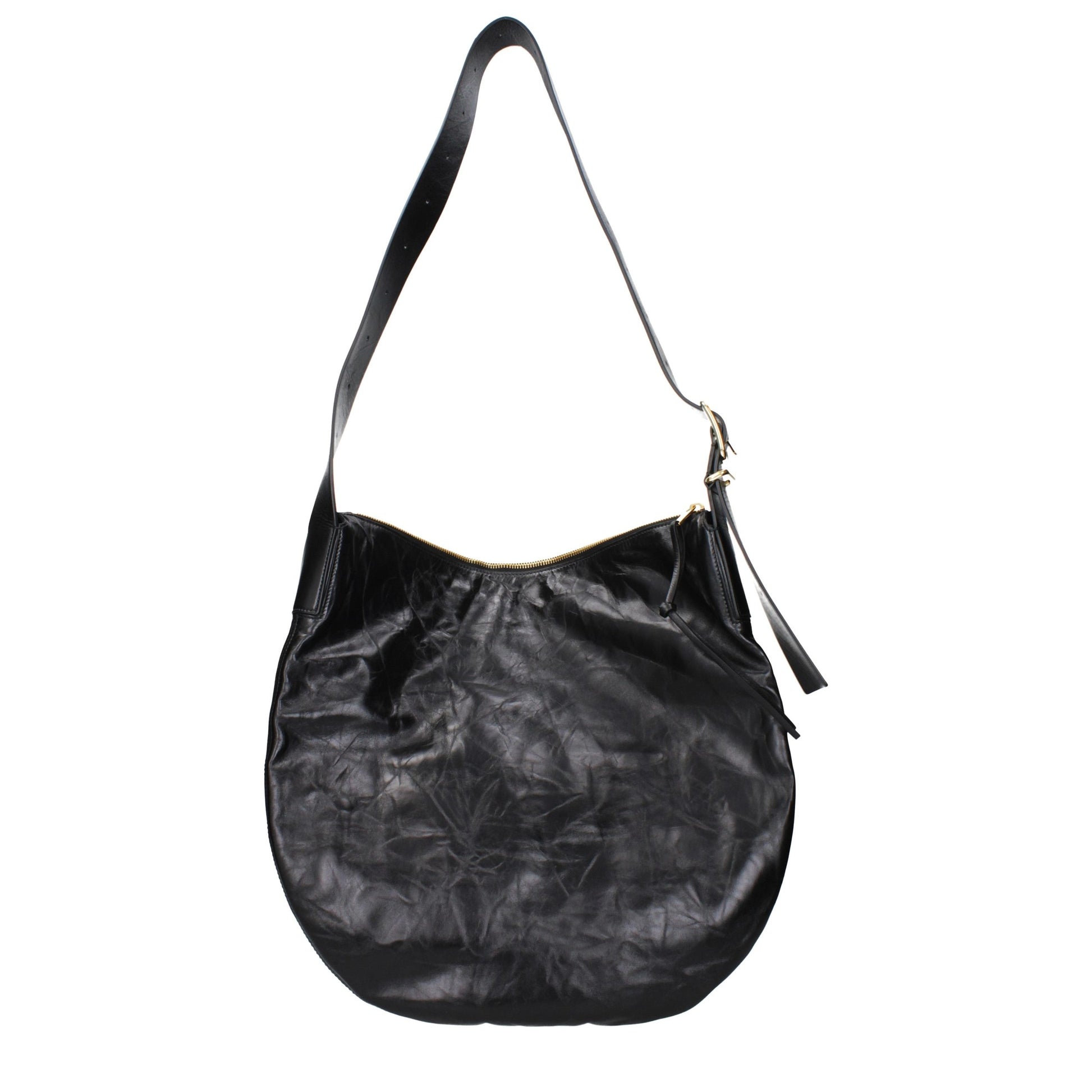 Jil Sander Black Leather Crossbody Bag