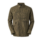 Mr&Mrs Italy green viscose men's shirt displayed flat with collar and button details on a white background.