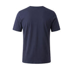 Blue cotton men's T-shirt by Mr&Mrs Italy featuring a classic fit and comfortable design.