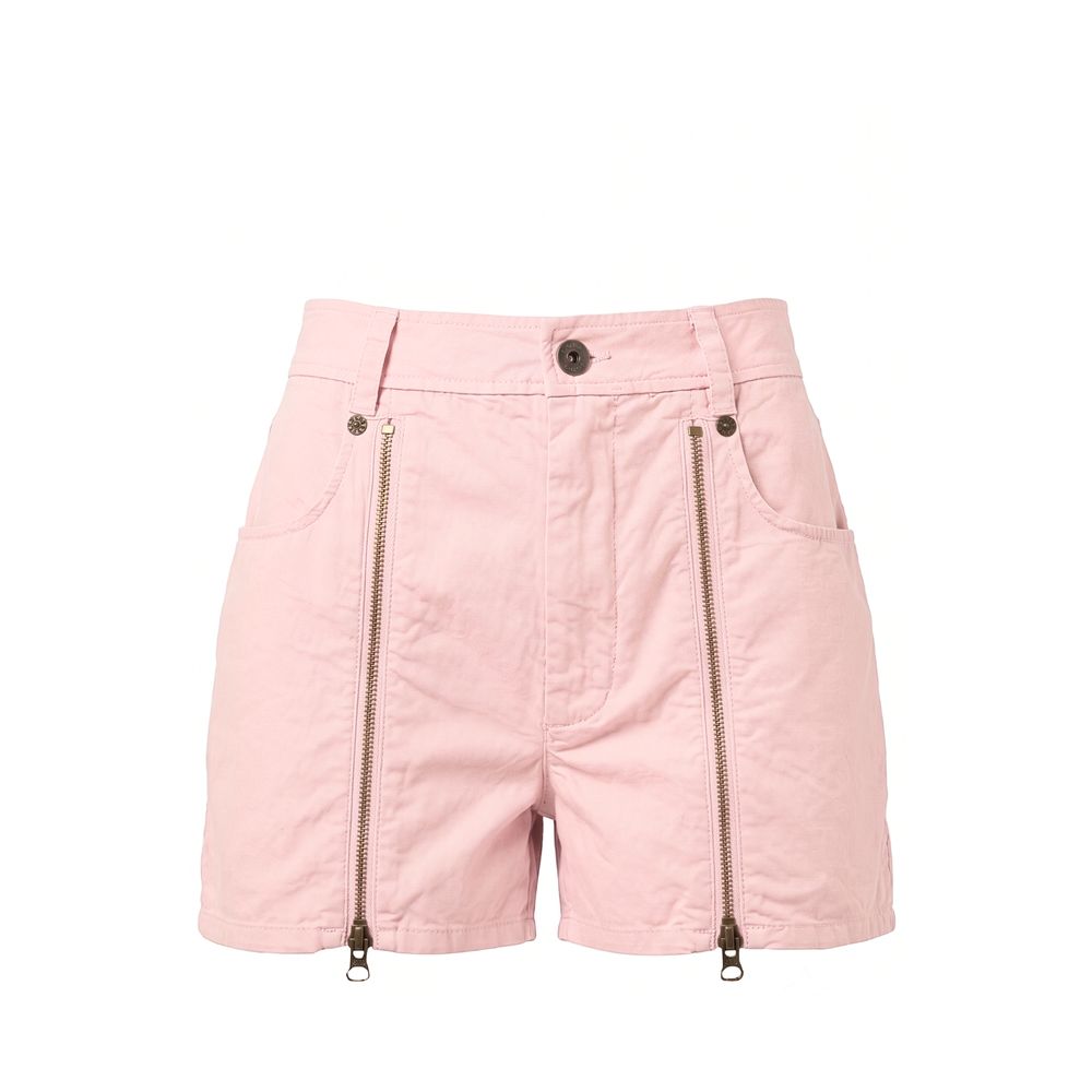 Pink cotton women’s shorts by Mr&Mrs Italy, casual and comfortable for everyday wear.