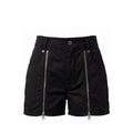 Mr&Mrs Italy Black Cotton Women Shorts - Eljoys Fashion 