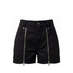 Mr&Mrs Italy Black Cotton Women Shorts - Eljoys Fashion 