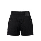 Mr&Mrs Italy Black Cotton Women Shorts - Eljoys Fashion 