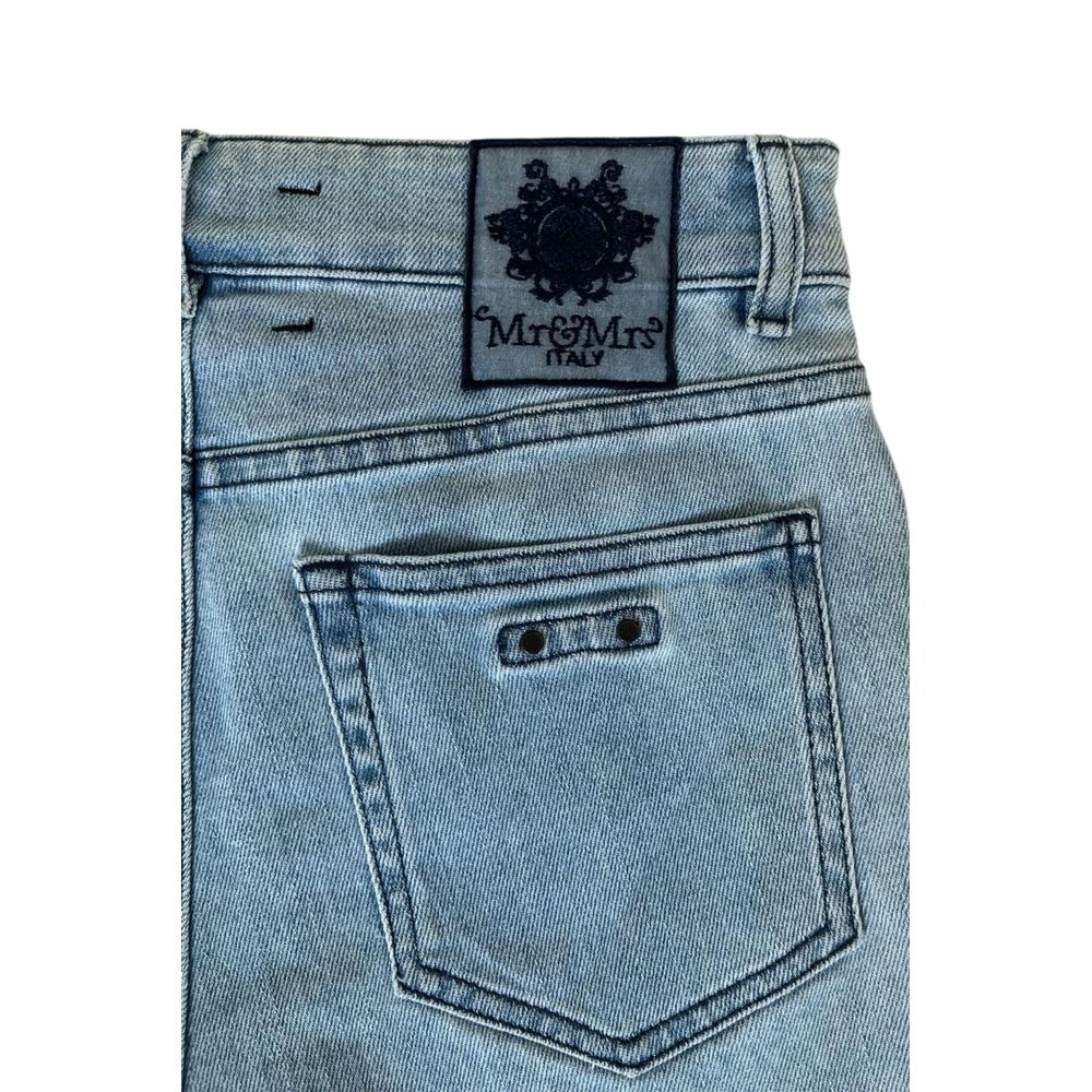 Mr&Mrs Italy Blue Cotton Women's Short - Eljoys Fashion 