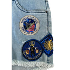 Mr&Mrs Italy Blue Cotton Women's Short - Eljoys Fashion 