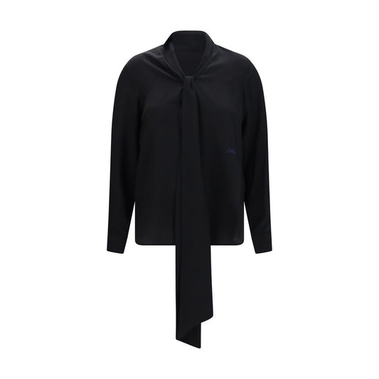 Burberry Black Silk Blouse Burberry
