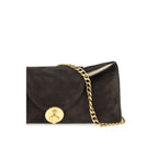 Versace Brown Calf Leather Bos Taurus Clutch Bag featuring sleek design and elegant stitching.