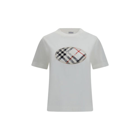 Burberry White Cotton T-Shirt Burberry