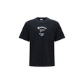 Black cotton T-shirt by Burberry with classic branding and a comfortable fit, displayed on a plain background.