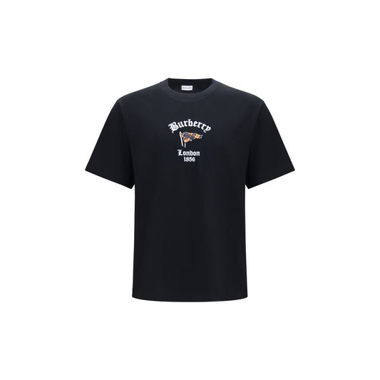 Burberry Black Cotton T-Shirt Burberry
