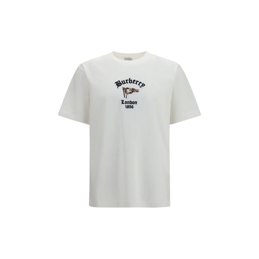 Burberry White Cotton T-Shirt Burberry