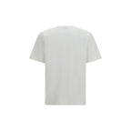 White cotton T-shirt by Burberry with classic logo and clean design, displayed flat on a neutral background.