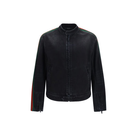 Gucci Black Cotton Biker Jacket Gucci