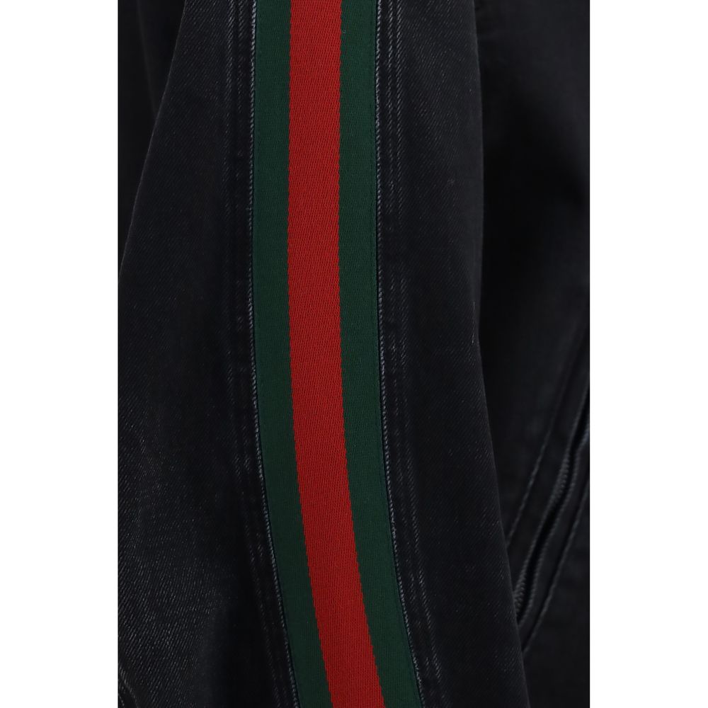 Gucci Black Cotton Biker Jacket - Eljoys Fashion 
